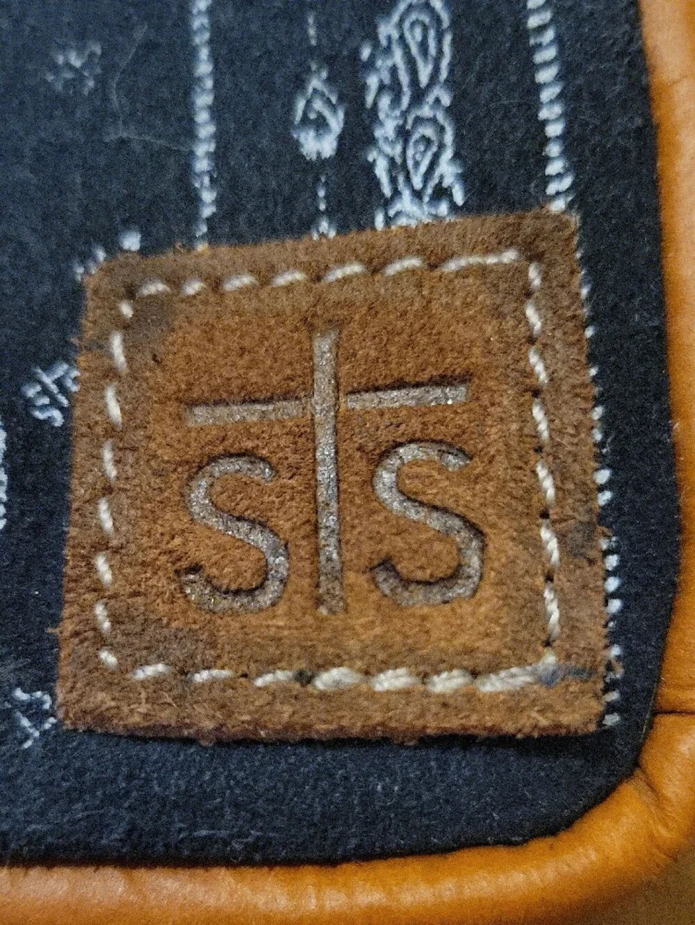 STS Denim Paisley Laptop Sleeve in Black and Brown